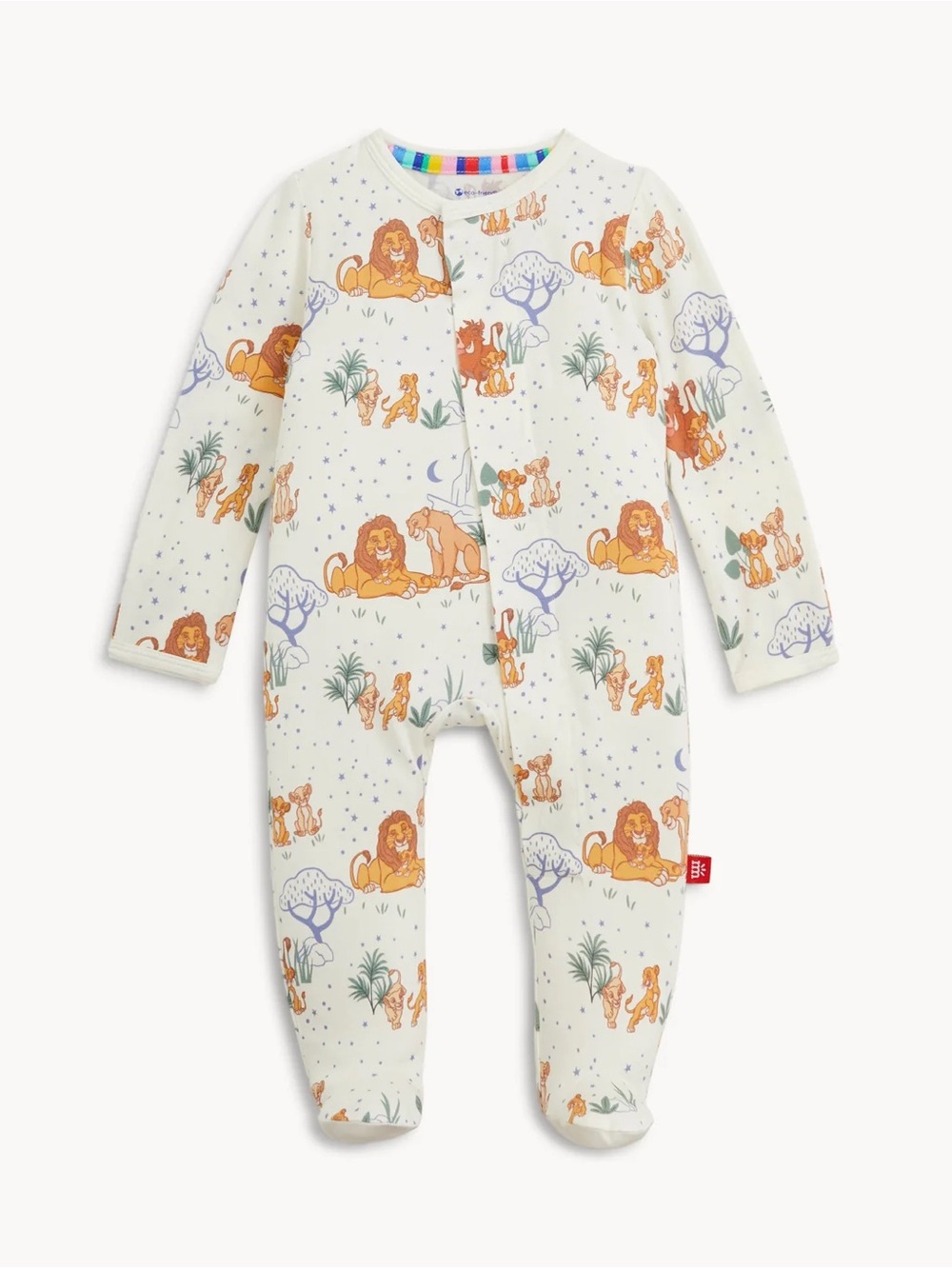 Preemie Magnetic Me Lion King Print Footie NWT